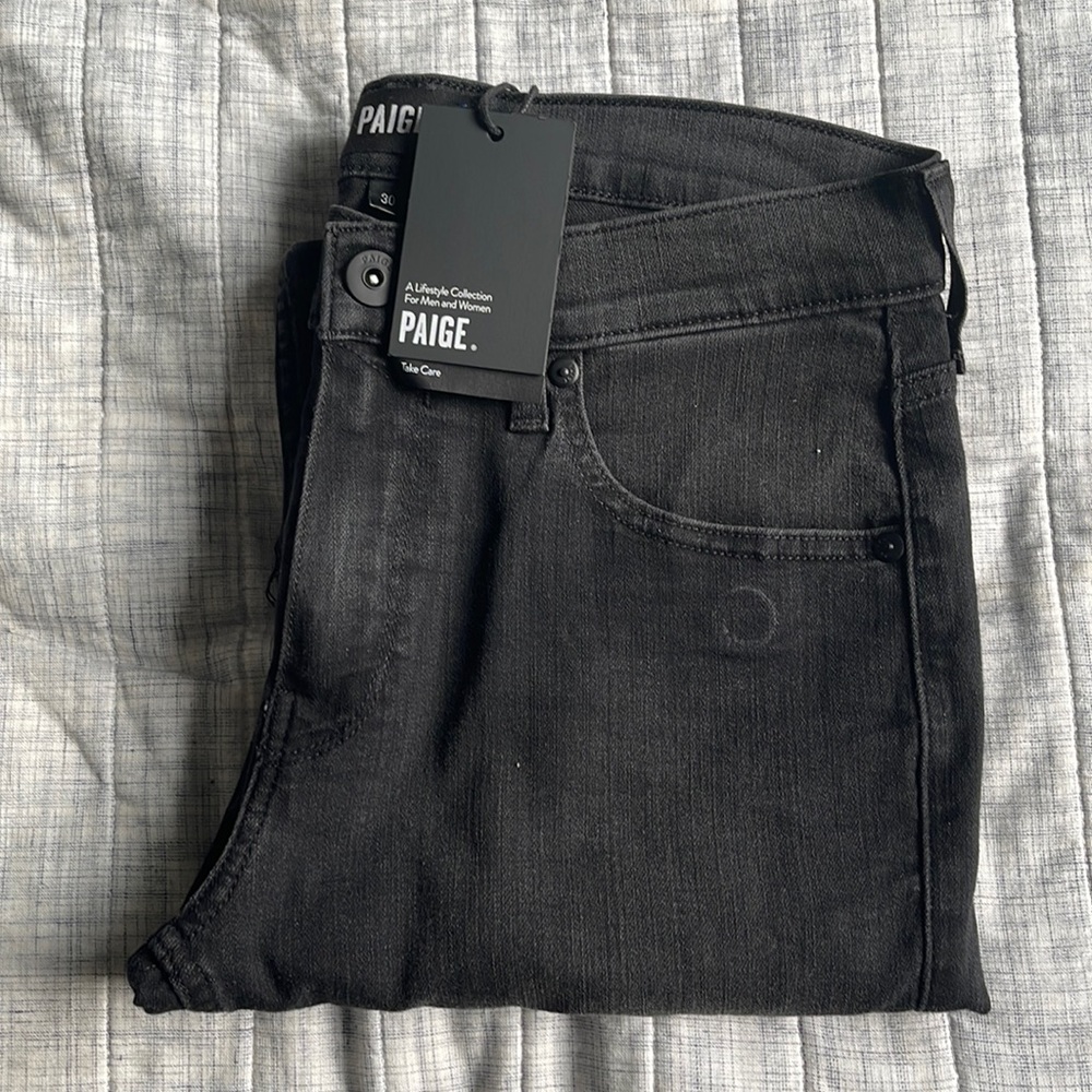 Paige black fade jeans